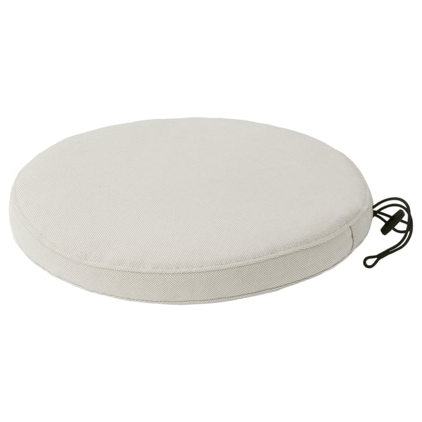 FRÖSÖN/DUVHOLMEN chair cushion, outdoor, beige, 35 cm