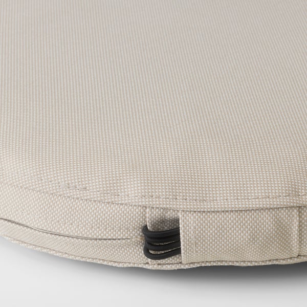 FRÖSÖN/DUVHOLMEN chair cushion, outdoor, beige, 35 cm