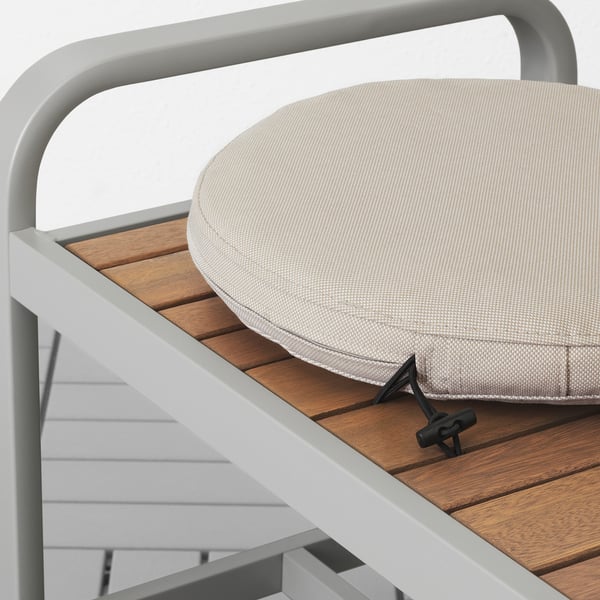FRÖSÖN/DUVHOLMEN chair cushion, outdoor, beige, 35 cm