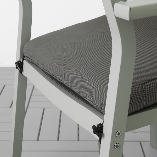 FRÖSÖN/DUVHOLMEN Outdoor chair cushion - dark grey 44x44 cm , 44x44 cm