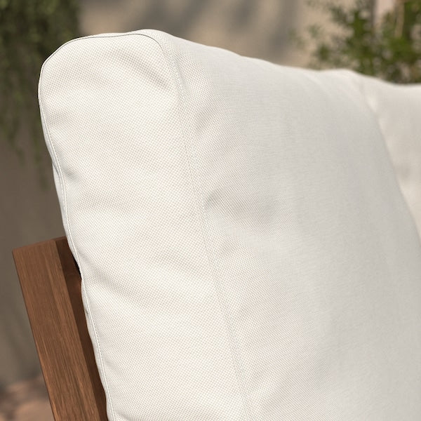 FRÖSÖN/DUVHOLMEN Outdoor back cushion - beige 62x44 cm , 62x44 cm