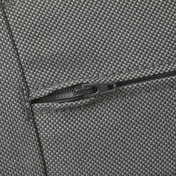 FRÖSÖN/DUVHOLMEN back cushion, outdoor, dark grey, 62x44 cm