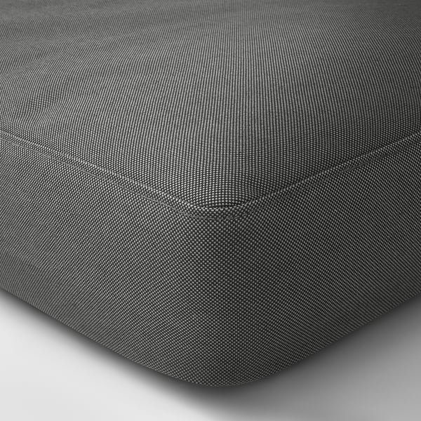 FRÖSÖN/DUVHOLMEN Seat cushion, outdoor, dark gray, , 124x62 cm