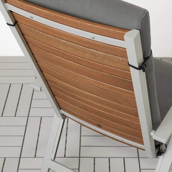 FRÖSÖN/DUVHOLMEN Outdoor seat/back cushion - dark grey 116x45 cm , 116x45 cm