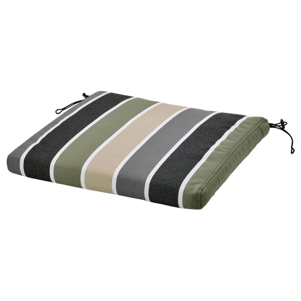 FRÖSÖN - Chair cushion cover, outdoor/patterned striped pattern,50x50 cm