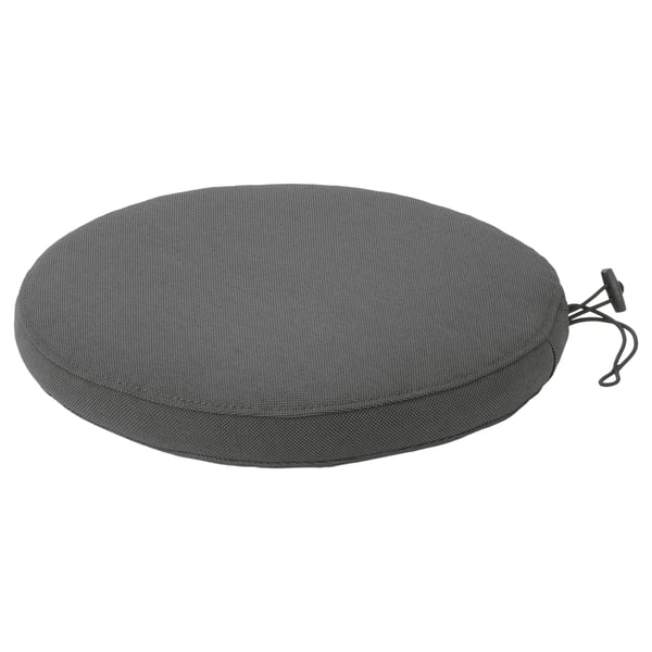 FRÖSÖN cover for chair cushion, outdoor dark grey, 35 cm