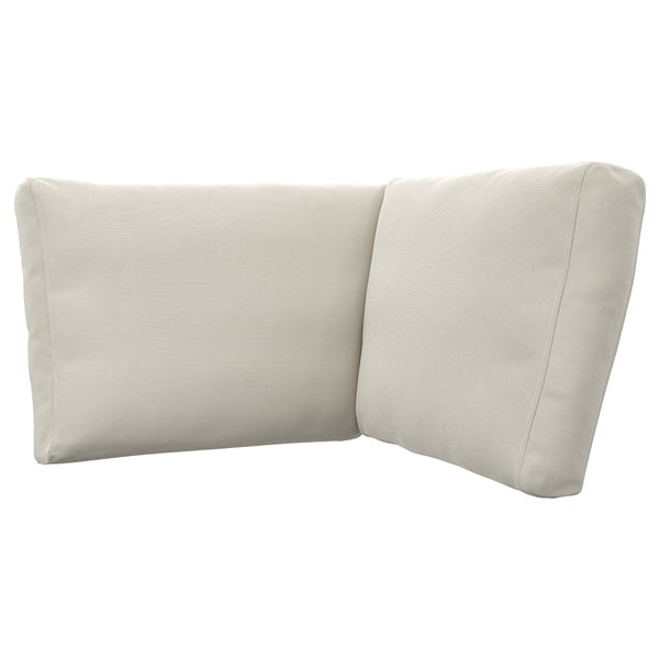 FRÖSÖN cover for back cushion corner unit, outdoor beige, 62/52x44 cm
