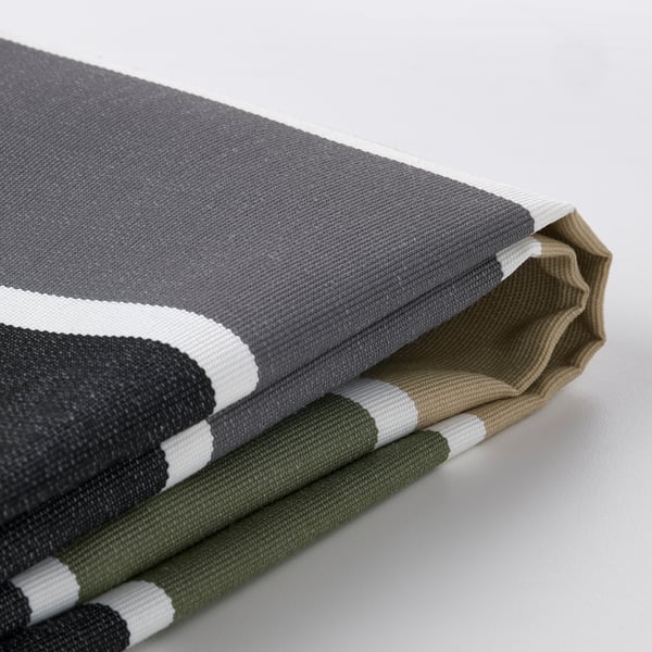 FRÖSÖN - Seat/back cushion cover, outdoor/design stripes,116x45 cm