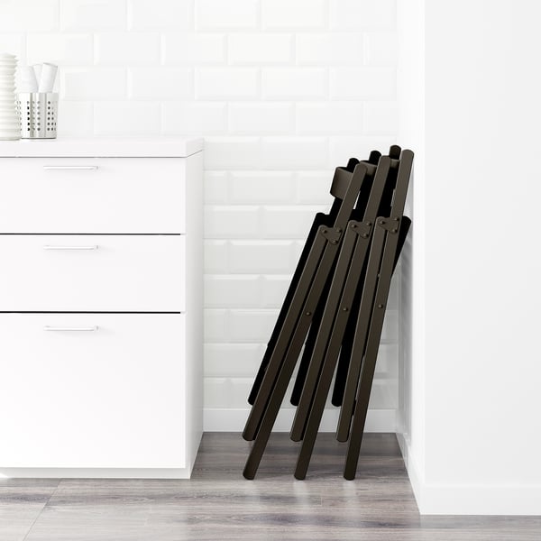FRÖSVI folding chair, black, 44x77x51 cm