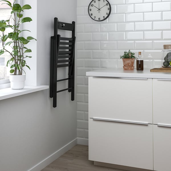 FRÖSVI - FRÖSVI Folding chair, black