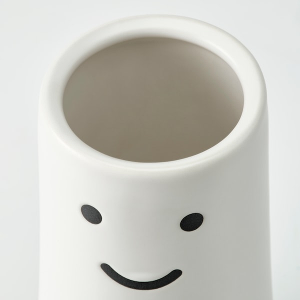 FRÖVÄXT vase, white, 20 cm