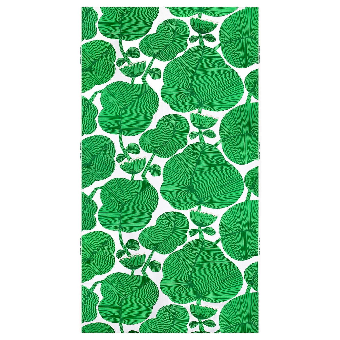 FRUKOSTVÄRD pre-cut fabric, green, 150x300 cm