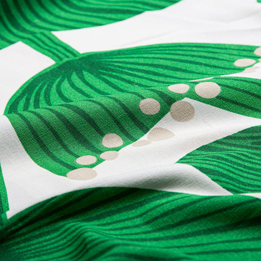FRUKOSTVÄRD pre-cut fabric, green, 150x300 cm