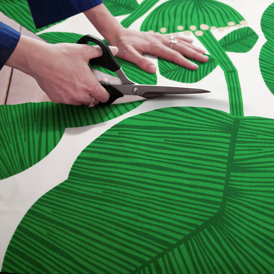 FRUKOSTVÄRD pre-cut fabric, green, 150x300 cm