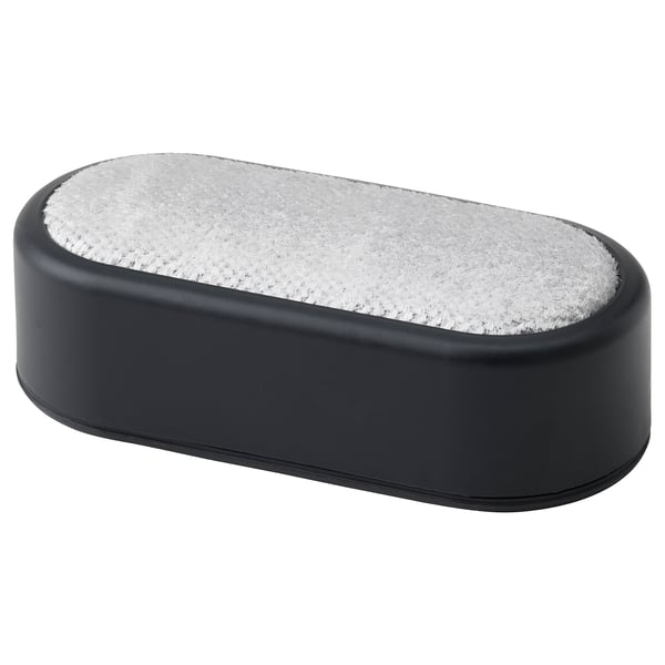 FRUKTPLOCKARE lint brush, black/light grey, 12x6x4 cm