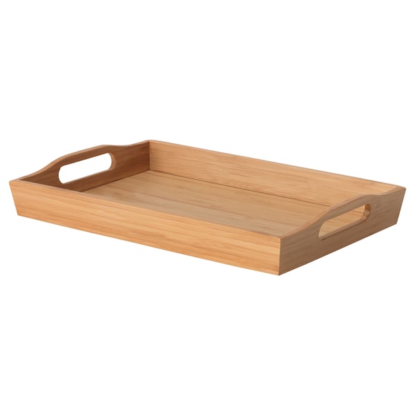 FRUKTSKAL tray, bamboo, 35x23 cm