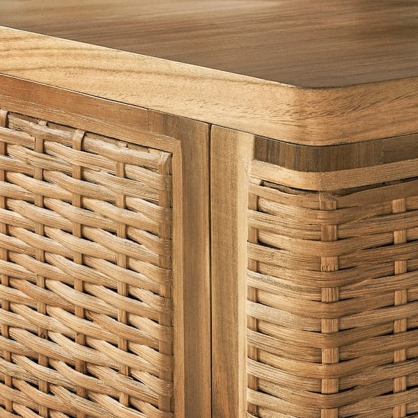 Ikea FRYKSÅS - TV bench, rattan, 157x41x49 cm