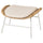 FRYKSÅS footstool, rattan Risane/natural