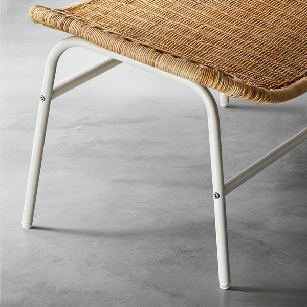 FRYKSÅS footstool, rattan, 69x47 cm