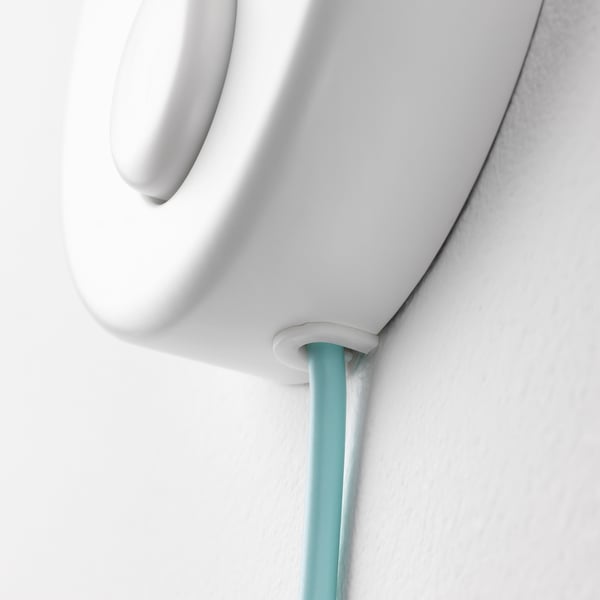 FUBBLA LED wall lamp, white, 10x15x20 cm