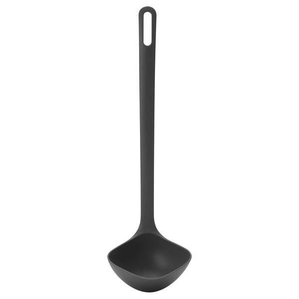 FULLÄNDAD - FULLÄNDAD Soup ladle, grey, 31 cm