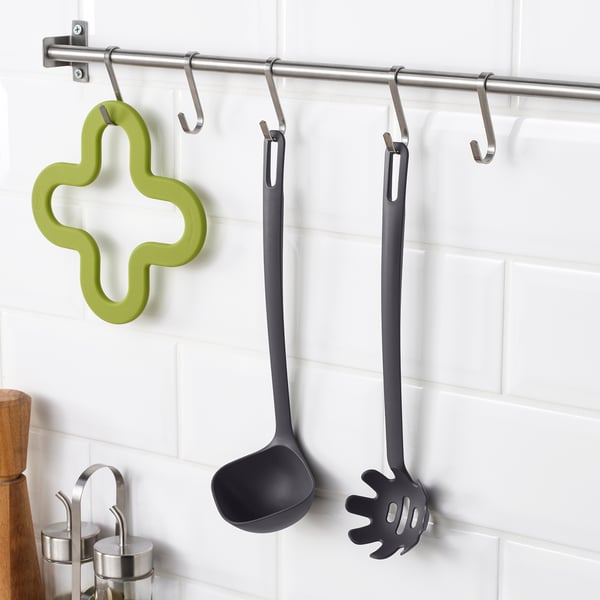 FULLÄNDAD - FULLÄNDAD Soup ladle, grey, 31 cm