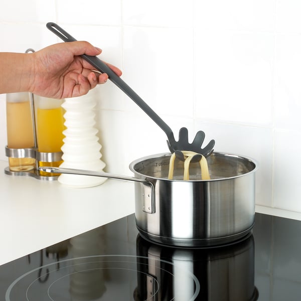 FULLÄNDAD - FULLÄNDAD Pasta server, grey, 31 cm