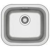 FYNDIG single-bowl inset sink, stainless steel, 46x40 cm