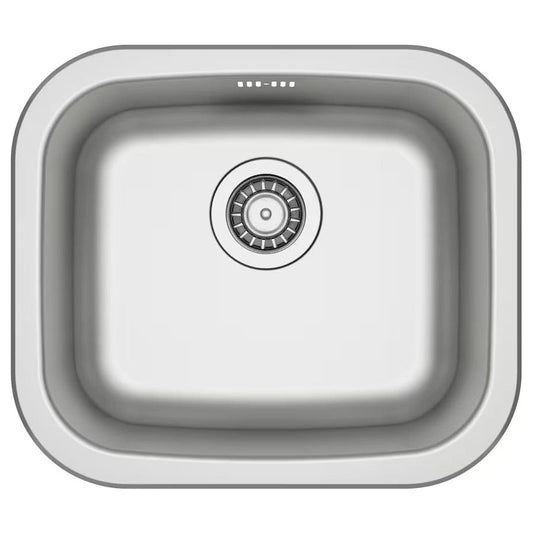 Ikea FYNDIG Single-bowl inset sink, stainless steel, 46x40 cm