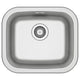 FYNDIG single-bowl inset sink, stainless steel, 46x40 cm