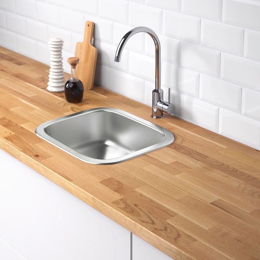 Ikea FYNDIG Single-bowl inset sink, stainless steel, 46x40 cm