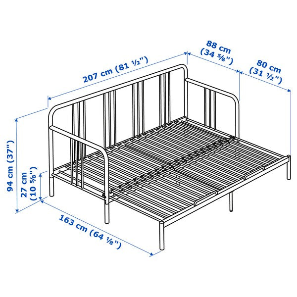 FYRESDAL - Sofa bed with 2 mattresses , 80x200 cm