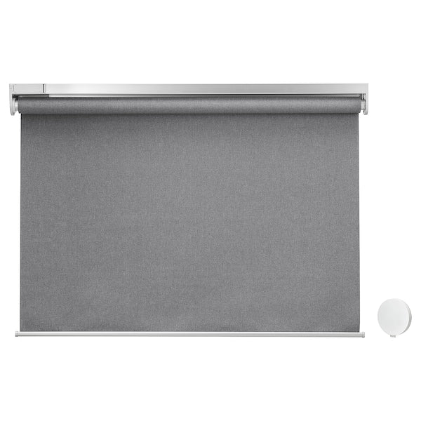 FYRTUR - Block-out roller blind / hub, white, 120x195 cm