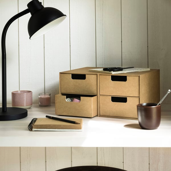 GÄRDESGÅRD mini chest with 2 drawers, natural, 16x25 cm
