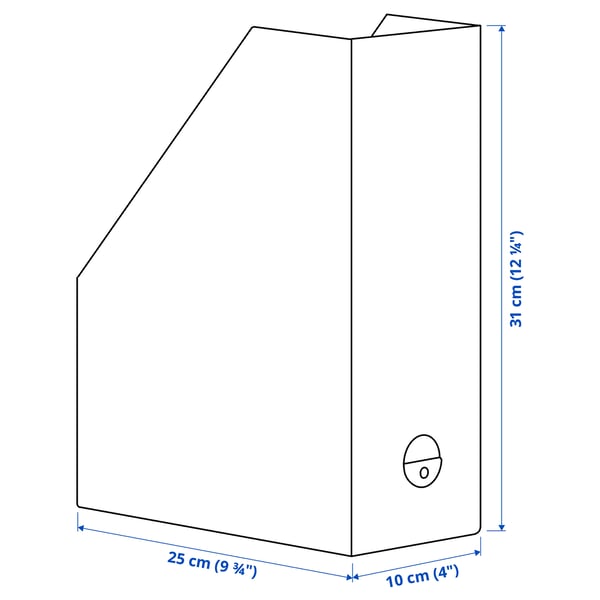GÄRDESGÅRD magazine file, natural, 10x31x25 cm, 2 pack