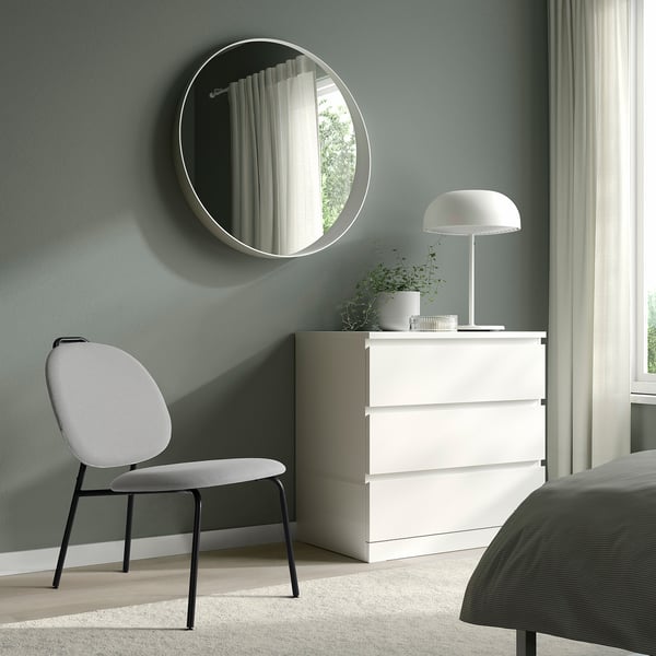 GÄVLE easy chair, Diseröd grey, 54x70x68 cm