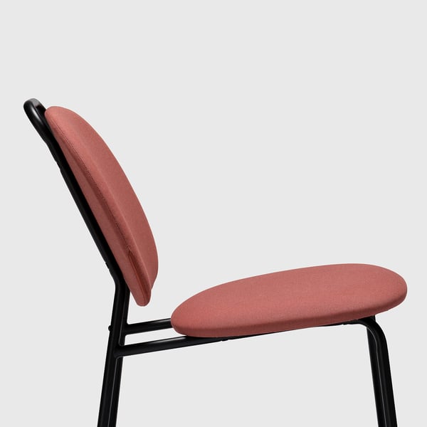 GÄVLE easy chair, Diseröd red, 54x70x68 cm