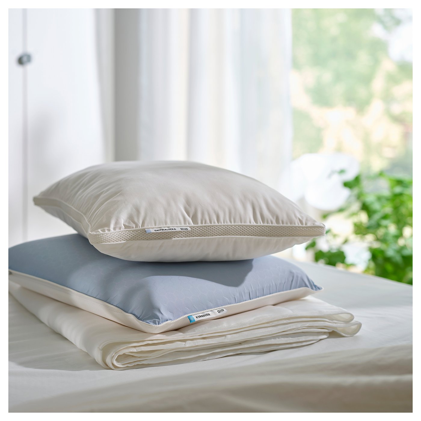 GAFFELKLOCKA pillow, high, 50x80 cm