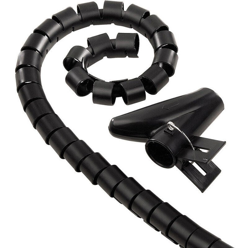 SPIRAL WRAP CABLE ORGANIZER 1.8M BLACK