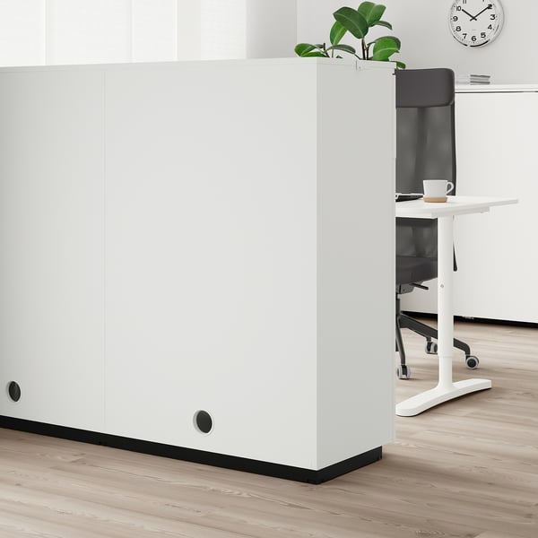 GALANT cabinet with sliding doors, white, 160x120 cm