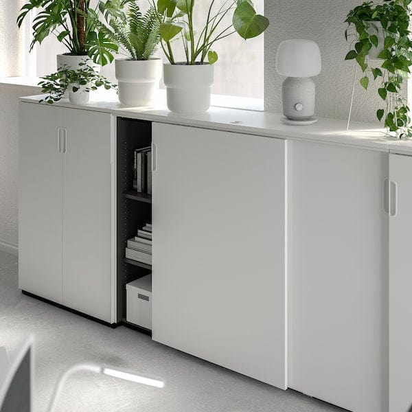 Ikea GALANT - Cabinet with sliding doors, white, 160x120 cm