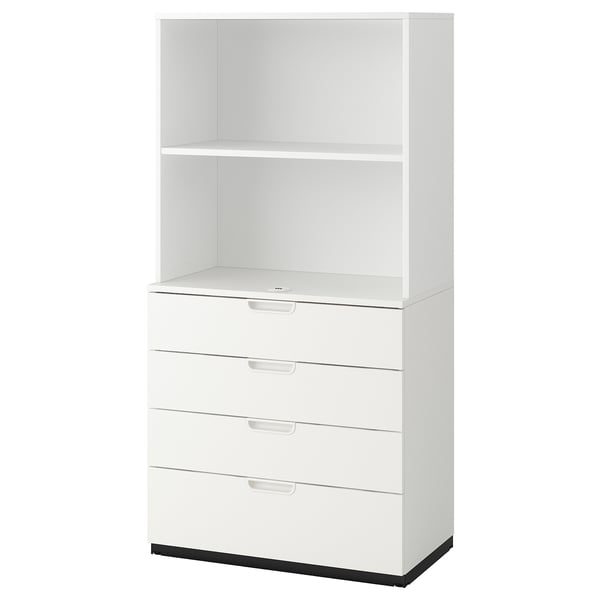 GALANT - Storage combination with drawers, white, 80x160 cm