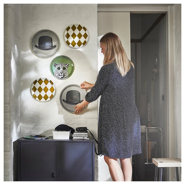 GALLERISKOG wall decoration, set of 3, mixed motifs