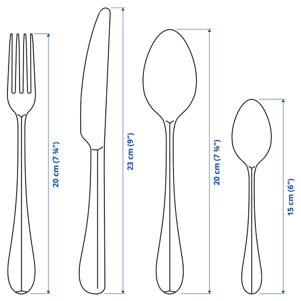 GAMMAN 24-piece cutlery set, stainless steel