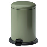 GÅNGSKYFFEL pedal bin, grey-green, 18 l