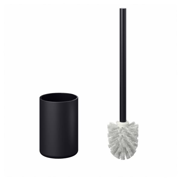 GANSJÖN toilet brush, black, 10 cm