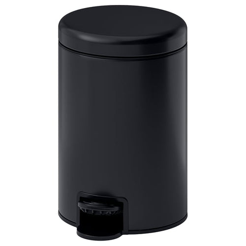 GANSJÖN waste bin, black, 3 l