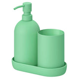 GANSJÖN 3-piece bathroom set, light green