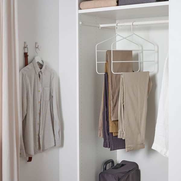 GÅRDSMÄSTARE trouser/skirt hanger, white