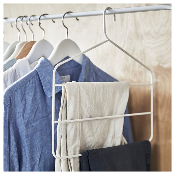 GÅRDSMÄSTARE trouser/skirt hanger, white